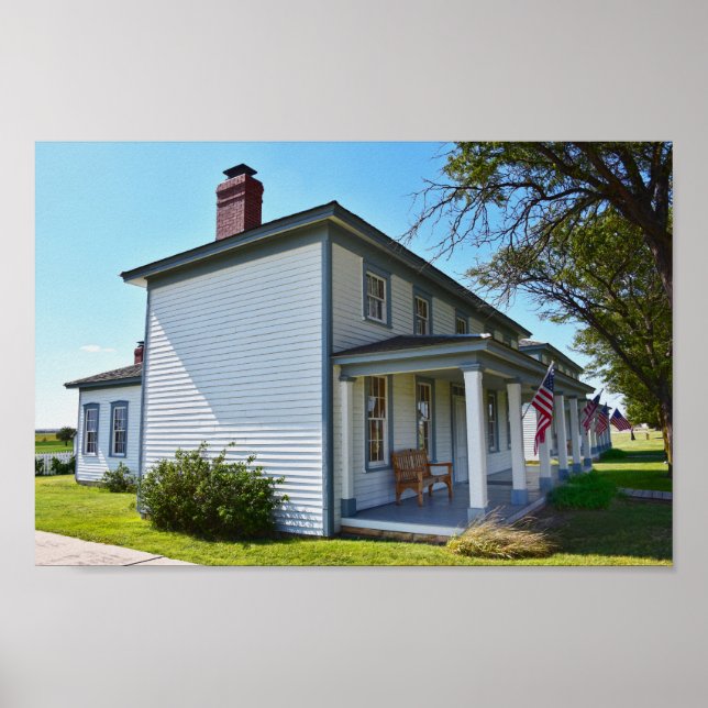 Fort Hays Officers Quarters Poster (Front)