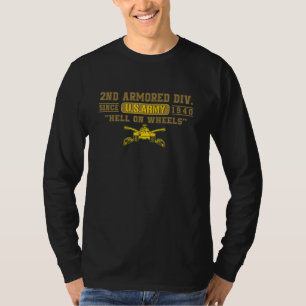 Fort Hood Texas Tx 2nd Armoured Division Veterans T-Shirt