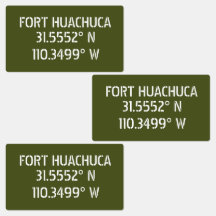 Fort Huachuca Latitude Longitude Waterproof