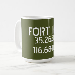 Fort Irwin Latitude Longitude Coffee Mug