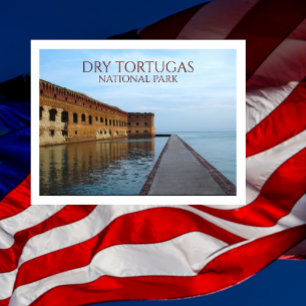 Fort Jefferson Moat, Wall, Dry Tortugas Postcard