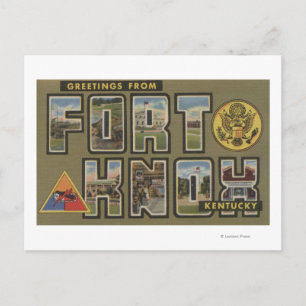 Fort Knox, Kentucky - Large Letter Scenes Postcard