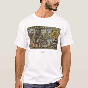 Fort Knox, Kentucky - Large Letter Scenes T-Shirt