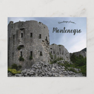 Fort Kosmač Montenegro Postcard
