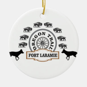 fort Laramie gold Ceramic Tree Decoration