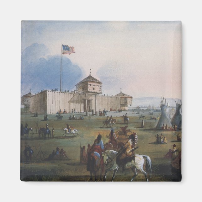 Fort Laramie, Sublette Fort, Fort William, Miller Magnet (Front)
