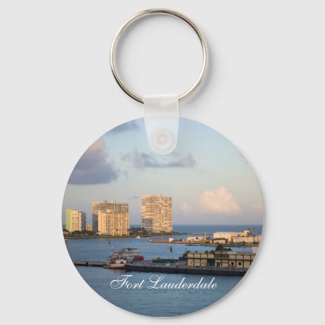 Fort Lauderdale Bay Key Ring (Front)