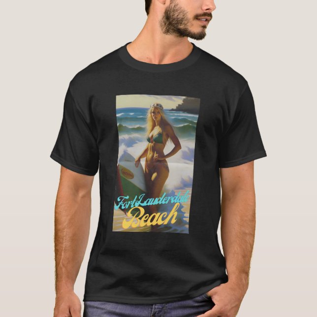 Fort Lauderdale Beach Florida Parasdise Beautiful T-Shirt (Front)