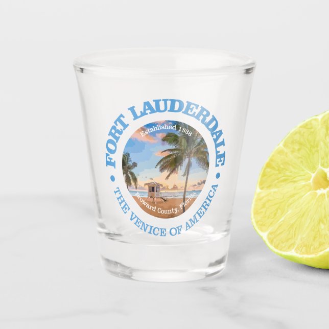 Fort Lauderdale (C) Shot Glass (Front)