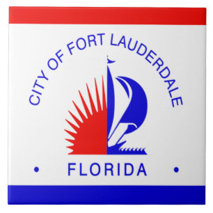 Fort Lauderdale city flag Tile