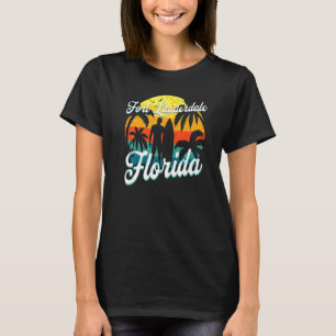 Fort Lauderdale Florida Beach Surfer Summer Vacati T-Shirt