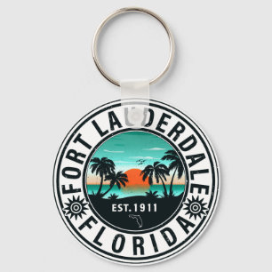 Fort Lauderdale Florida Beach Tropical Souvenirs Key Ring