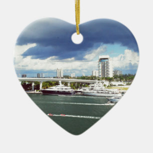 Fort lauderdale Florida Ceramic Tree Decoration