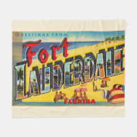 Fort Lauderdale Florida FL Large Letter Postcard