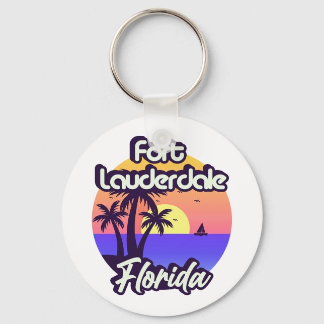 Fort Lauderdale Florida Key Ring (Front)