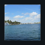 Fort Lauderdale, Florida Magnet<br><div class="desc">While on a cruise through the canals of Fort Lauderdale,  Florida,  we saw pretty views of the city & many bridges. Photo taken January 2012.</div>