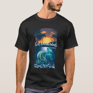 Fort Lauderdale Florida Manatee Gifts For Men Wome T-Shirt