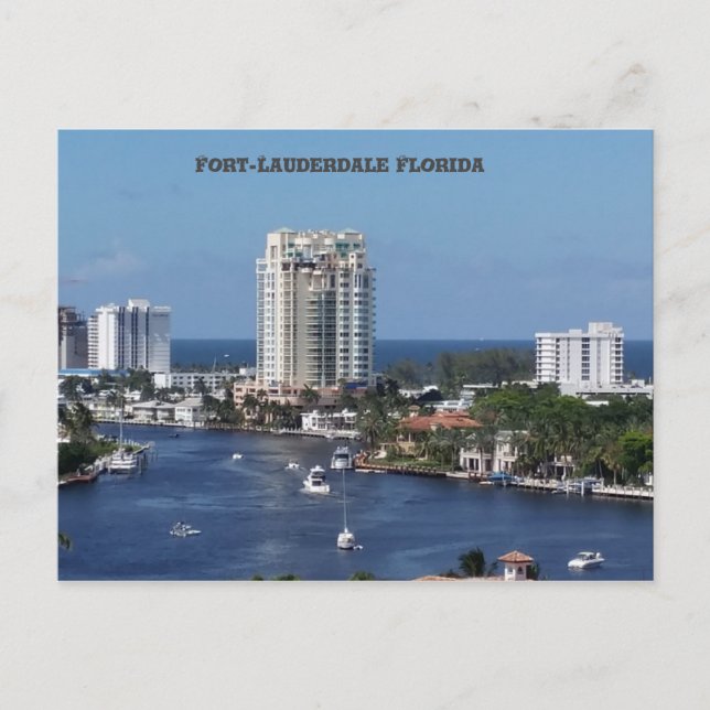 Fort -Lauderdale Florida Postcard (Front)