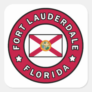 Fort Lauderdale Florida Square Sticker