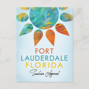Fort Lauderdale Florida Sunshine Travel Postcard