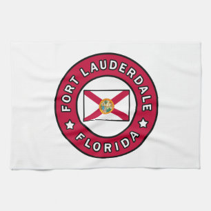 Fort Lauderdale Florida Tea Towel