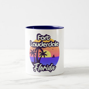 Fort Lauderdale Florida Two-Tone Coffee Mug