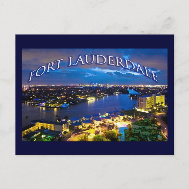 Fort Lauderdale, Florida, U.S.A. Postcard (Front)