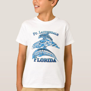 Fort Lauderdale Florida Vacation Tribal Dolphins T-Shirt