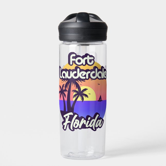 Fort Lauderdale Florida Water Bottle (Front)