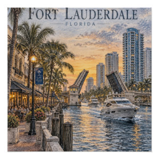 Fort Lauderdale Marina Poster #087