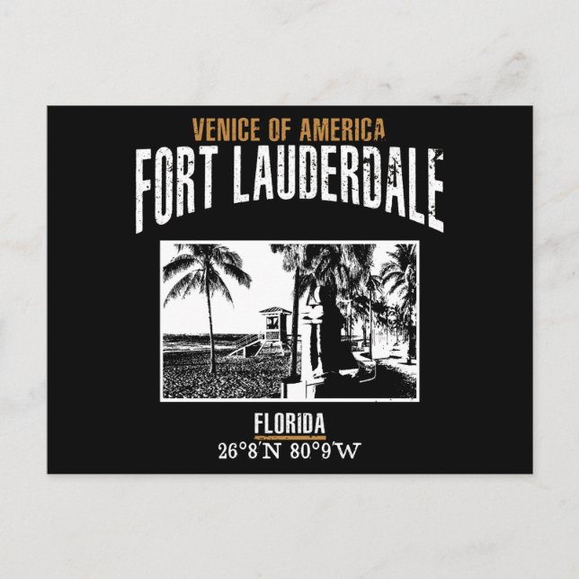 Fort Lauderdale Postcard (Front)