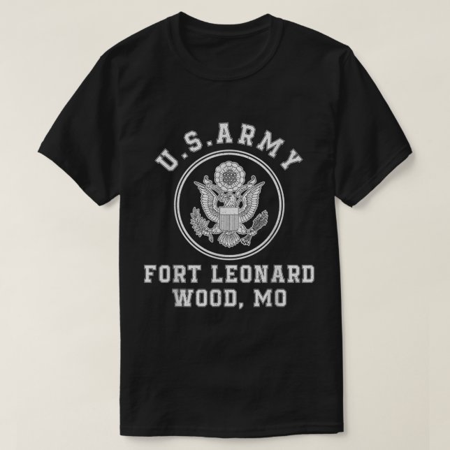 Fort Leonard Wood Basic Training Missouri  T-Shirt (Design Front)