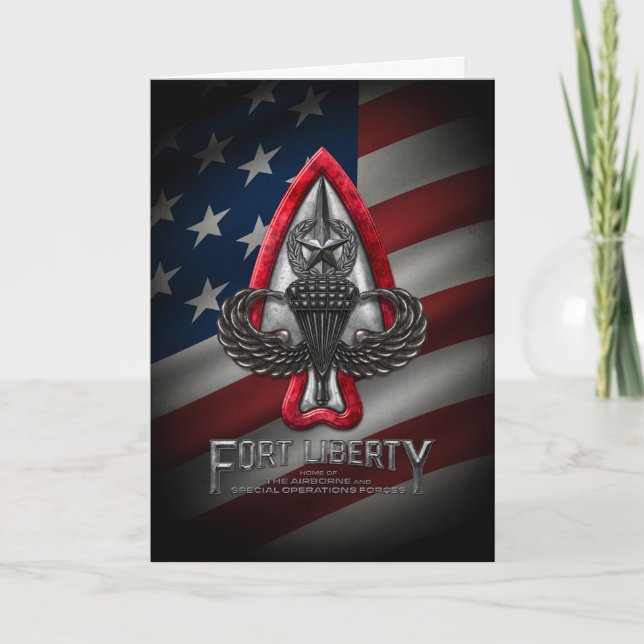 Fort Liberty Card (Front)