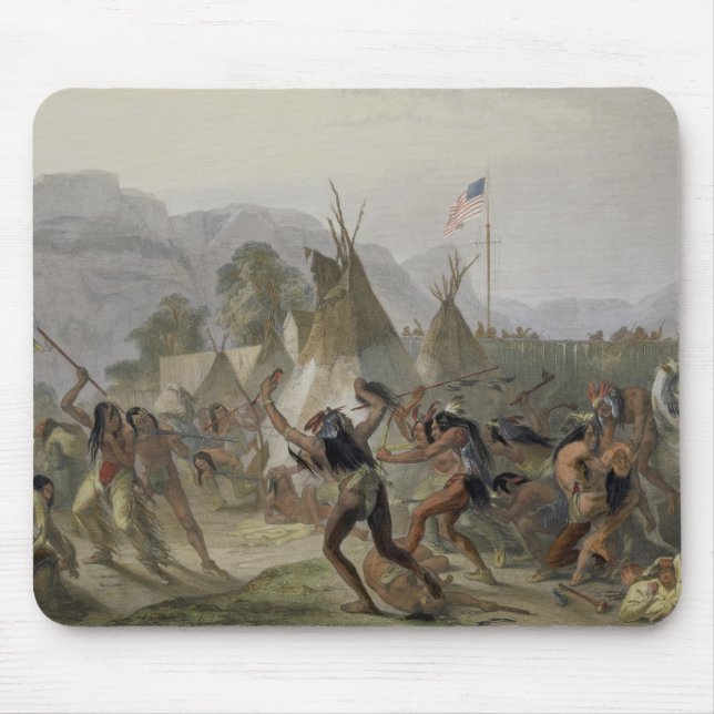 Fort Mackenzie, August 28th 1833, plate 42 from Vo Mouse Mat (Front)