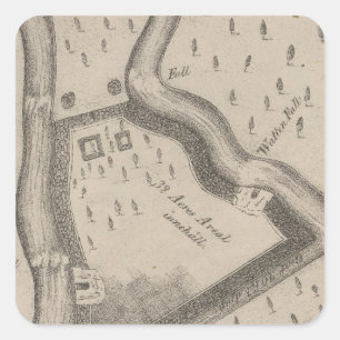 Fort Manchester Tennessee Square Sticker