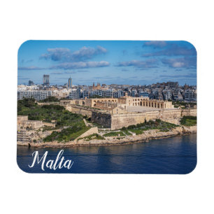 Fort Manoel and Sliema from Valletta, Malta Magnet