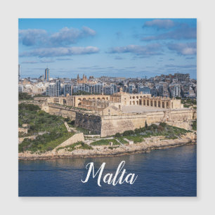 Fort Manoel and Sliema from Valletta, Malta Magnet