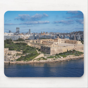 Fort Manoel and Sliema from Valletta, Malta Mouse Mat