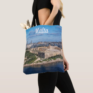 Fort Manoel and Sliema from Valletta, Malta Tote Bag