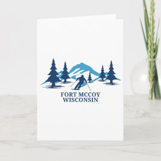Fort Mccoy Wisconsin Ski Resort Skiing Skier Card