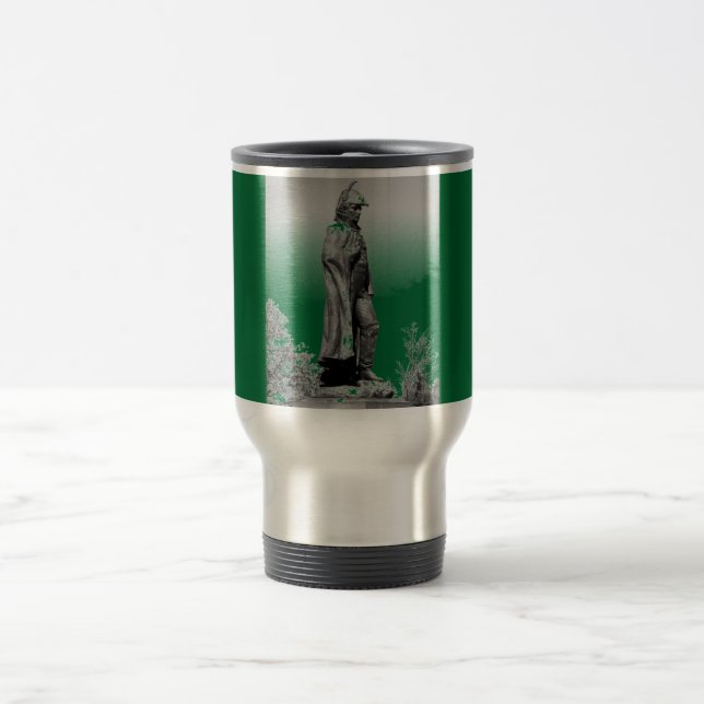 Fort McHenry Statue B+W Travel Mug (Center)