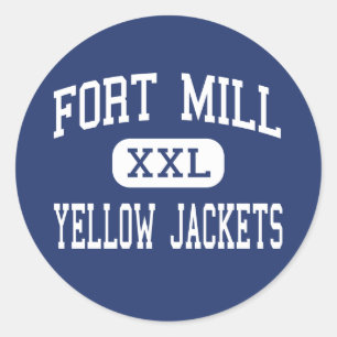 Fort Mill - Yellow Jackets - High - Fort Mill Classic Round Sticker