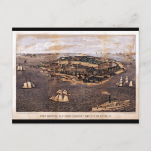 Fort Monroe Virginia (1861) Postcard