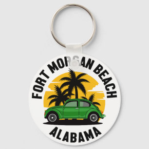 Fort Morgan Beach,Alabama Key Ring