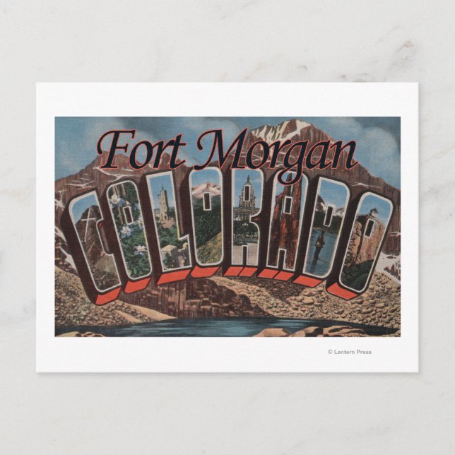 Fort Morgan, Colorado - Large Letter Scenes Postcard (Front)
