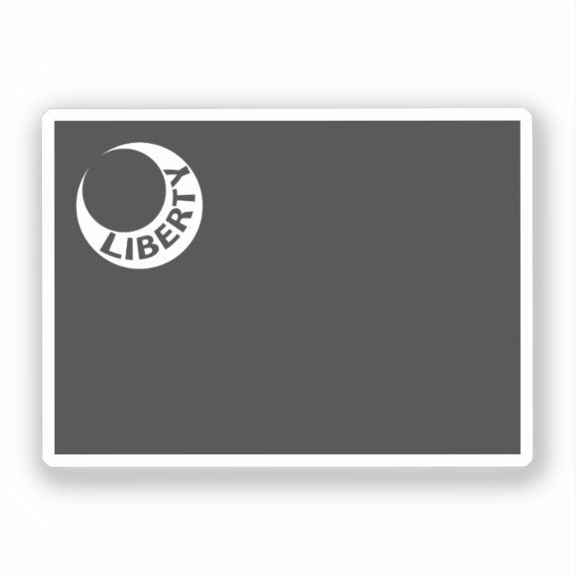 Fort Moultrie flag - black and white, SC (Front)