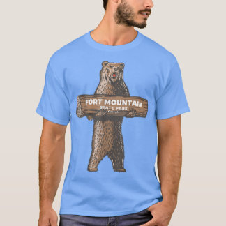 Fort Mountain State Park Georgia GA Bear Vacation T-Shirt
