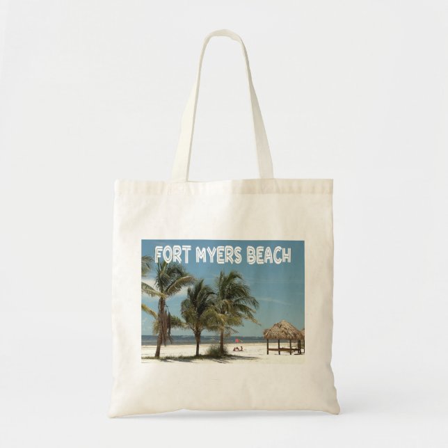 Fort Myers Beach Florida Beach Scene Tote Bag (Front)
