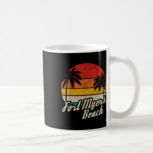 Fort Myers Beach Florida Fl Vintage Sunset Retro V Coffee Mug