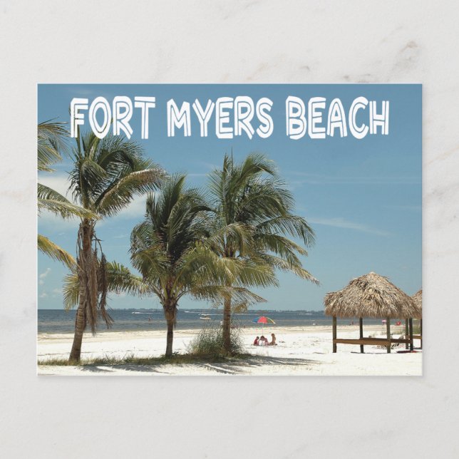 Fort Myers Beach Florida Scene Postcard (Front)